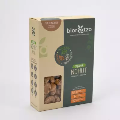 Biorootzo Artizan Nohut Unlu Mantı Makarna Pipe Rigate Glütensiz Vegan (200 gr)