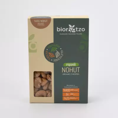 Biorootzo Artizan Nohut Unlu Mantı Makarna Pipe Rigate Glütensiz Vegan (200 gr) (1)
