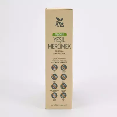 Biorootzo Artizan Makarna Bronz Kalıp Glütensiz ve Vegan Yeşil Mercimek Makarnası 200 g (1)