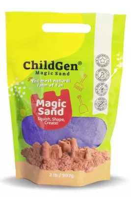 ChildGen Doğal Kinetik Kum Mor (907gr) Refill Paket