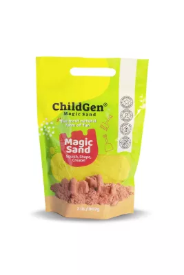 ChildGen Doğal Kinetik Kum Sarı (907gr) Refill Paket