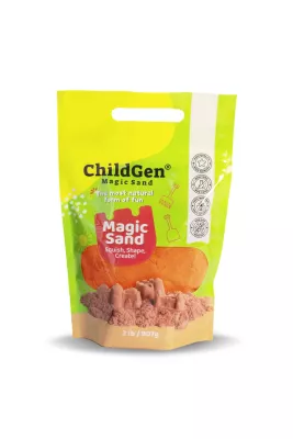 ChildGen Doğal Kinetik Kum Turuncu (907gr) Refill Paket
