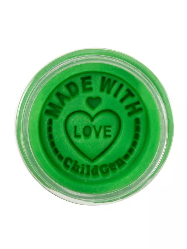 ChildGen Doğal Oyun Hamuru Yeşil Premium Kavanoz (125 gr) - 2