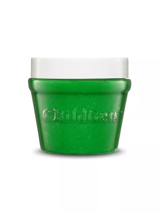 ChildGen Doğal Oyun Hamuru Yeşil Premium Kavanoz (125 gr) - 1