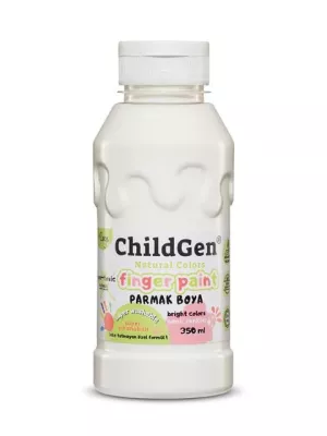 ChildGen Süper Yıkanabilir Parmak Boyası Beyaz (350 ml)