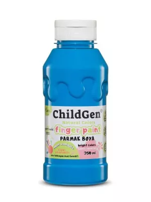 ChildGen Süper Yıkanabilir Parmak Boyası Mavi (350 ml)