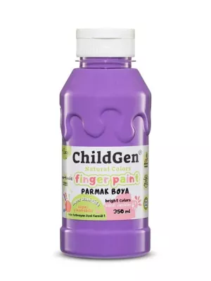 ChildGen Süper Yıkanabilir Parmak Boyası Mor (350 ml)