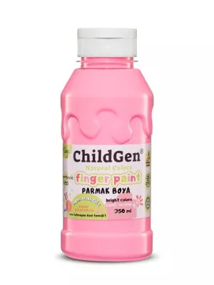 ChildGen Süper Yıkanabilir Parmak Boyası Pembe (350 ml)