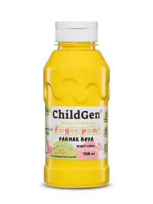 ChildGen Süper Yıkanabilir Parmak Boyası Sarı (350 ml)