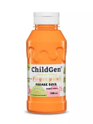 ChildGen Süper Yıkanabilir Parmak Boyası Turuncu (350 ml)