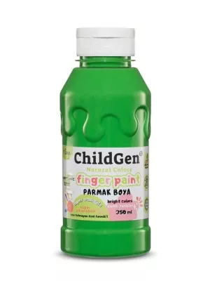 ChildGen Süper Yıkanabilir Parmak Boyası Yeşil (350 ml)