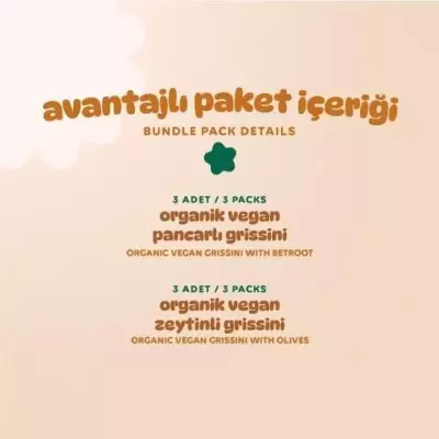 Humm Organik Grissini 6'lı Set (Zeytinli & Pancarlı) - 3