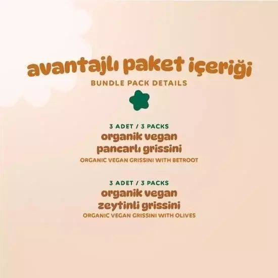 Humm Organik Grissini 6'lı Set (Zeytinli & Pancarlı) - 3