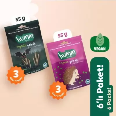 Humm Organik Grissini 6'lı Set (Zeytinli & Pancarlı)