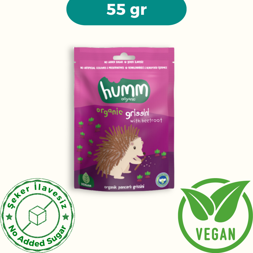 Humm Organik Pancarlı Grissini  Vegan (55 gr) - 1