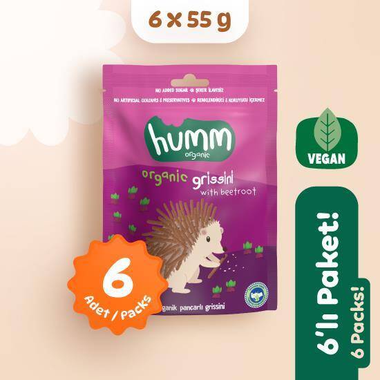 Humm Organik Pancarlı Grissini 6'lı Set - 1