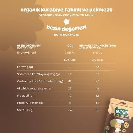 Humm Organik Tahinli ve Pekmezli Kurabiye 6'lı Set - 4