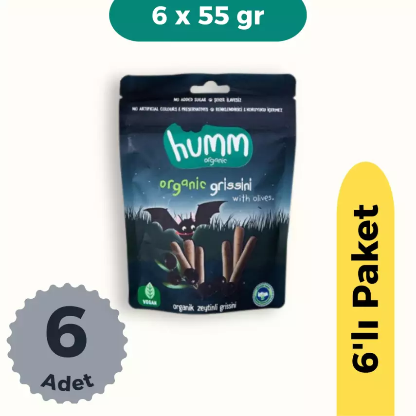 Humm Organik Zeytinli Grissini 6'lı Set - 1