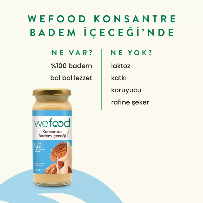 Wefood Konsantre Badem İçeceği (%100 Badem) 240 gr - 4