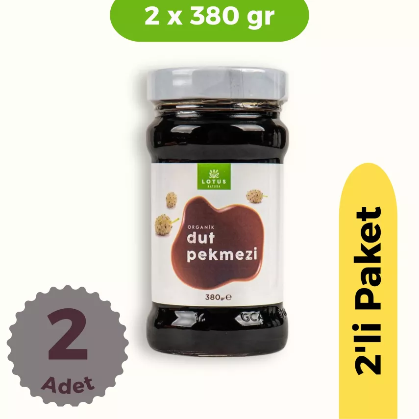 Lotus Natura Organik Dut Pekmezi (380 gr) 2'li Set - 1