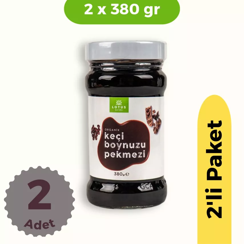 Lotus Natura Organik Keçiboynuzu Pekmezi (380 gr) 2'li Set - 1