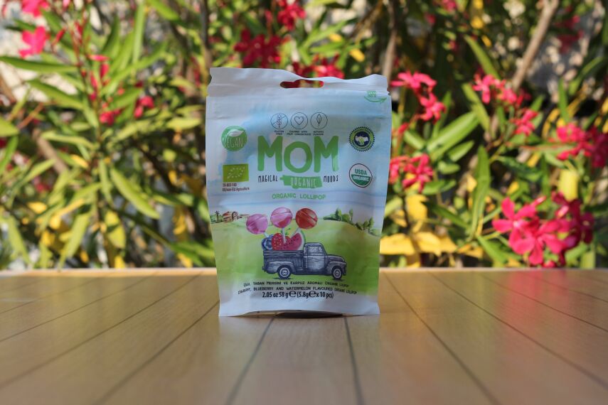 MOM Organik Lolipop (Çilek & Karpuz & Yaban Mersini) 10 adet - 1