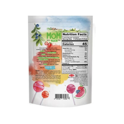 MOM Organik Lolipop (Çilek & Karpuz & Yaban Mersini) 10 adet - 3