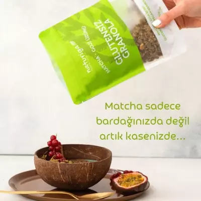 Naturiga Glutensiz Matcha & Cranberry Granola (250 gr) - 3