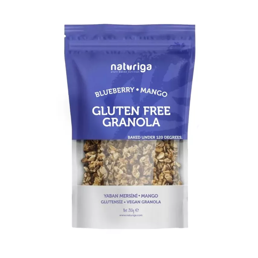 Naturiga Yaban Mersini & Mango Granola Glutensiz (250 gr) - 1