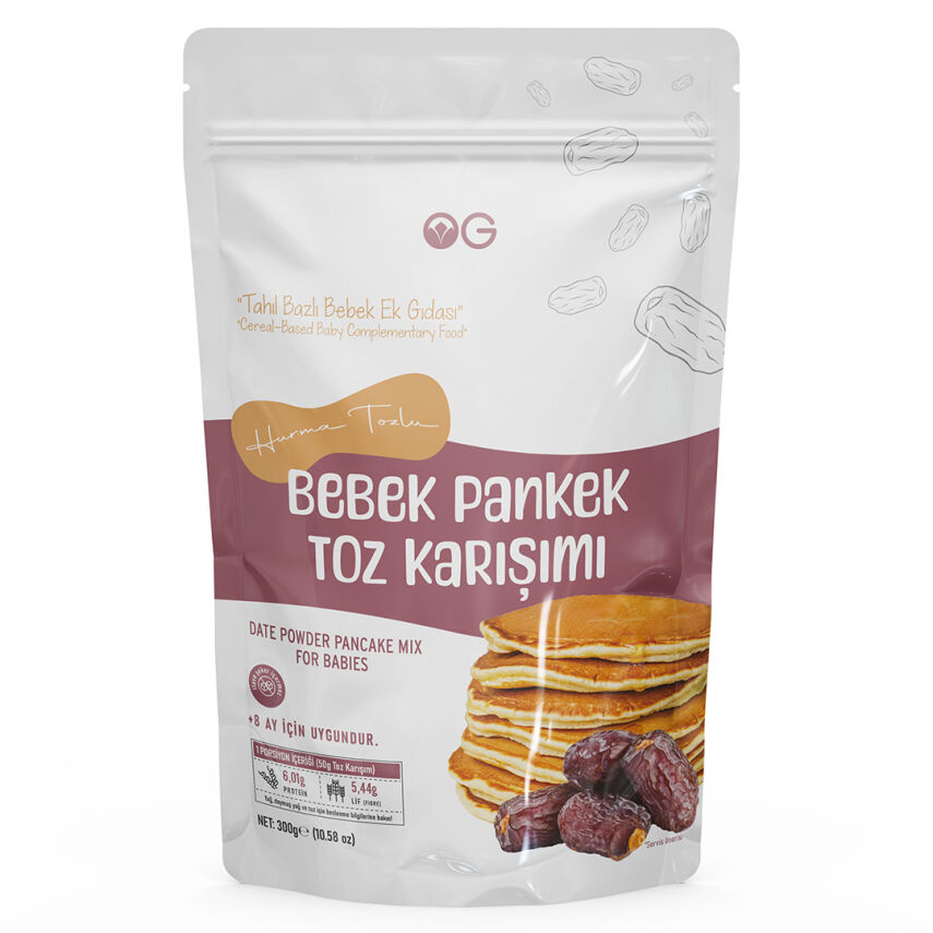 OG Natural Hurma Tozlu Bebek Pankek Toz Karışımı +8 Ay (300 gr) - 2