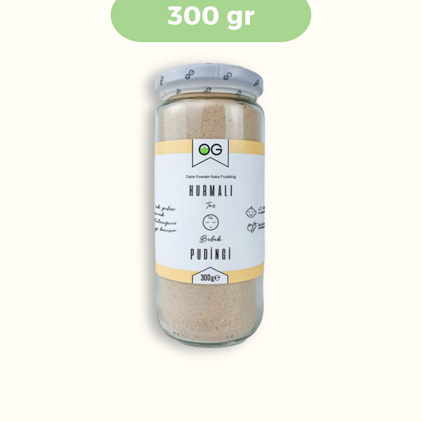 OG Natural Hurmalı Bebek Pudingi +7 Ay (300 gr) - 1