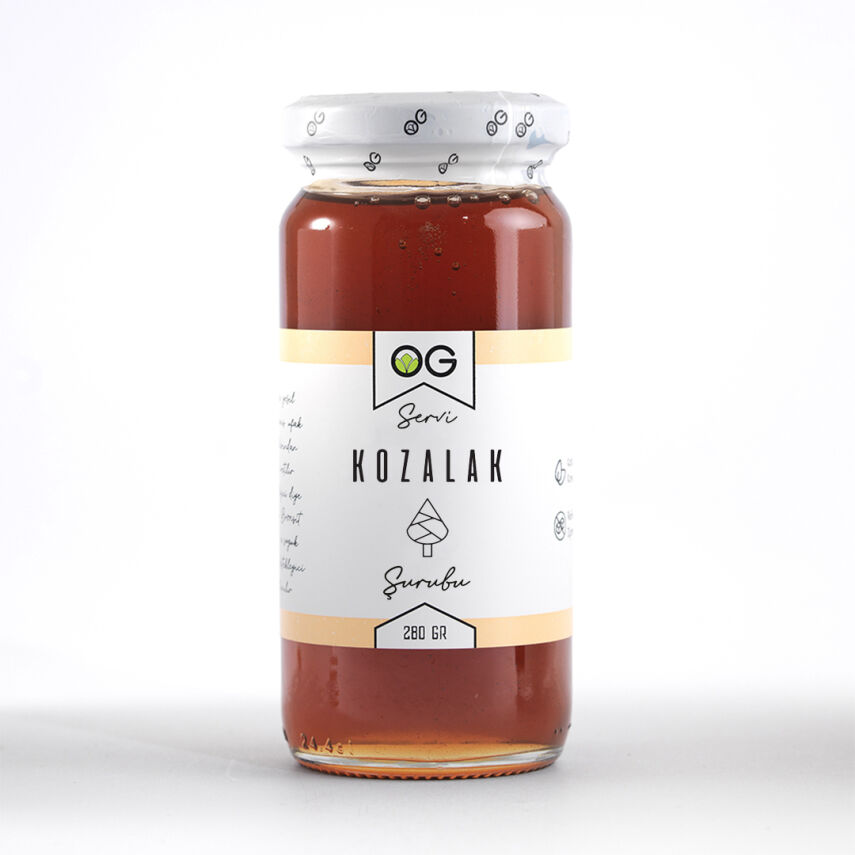 OG Natural Servi Kozalak Şurubu (280 gr) ve İğde ve Çekirdeği Unu (80 gr) 2'li Set - 2