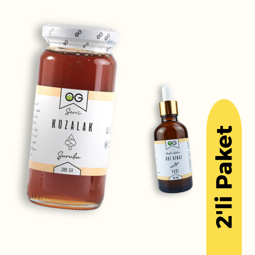 OG Natural Servi Kozalak Şurubu (280 gr) ve Udi Hindi Yağı (50 ml) 2'li Set - 1