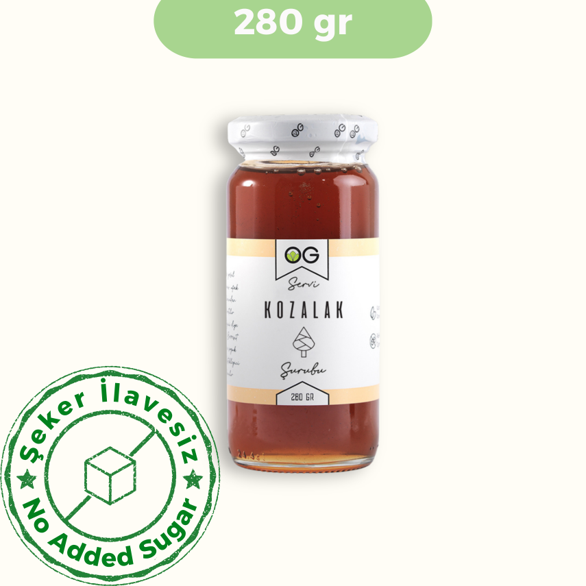OG Natural Servi Kozalak Şurubu Rafine Şekersiz (280 gr) - 1