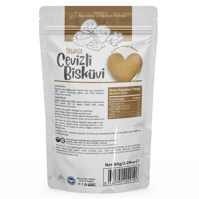 OG Natural Organik Cevizli Bisküvi (65 gr) (1)