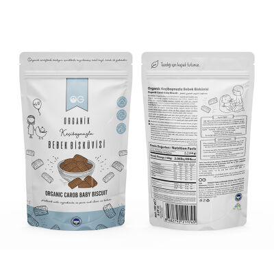 OG Natural Organik Keçiboynuzlu Bebek Bisküvisi +6 Ay (150 gr) - 3