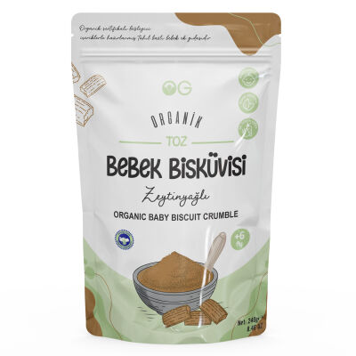 OG Natural Organik Keçiboynuzlu Ve Zeytinyağlı Bebek Bisküvisi Ve Toz Bisküvi 4'lü Set +6 Ay - 3
