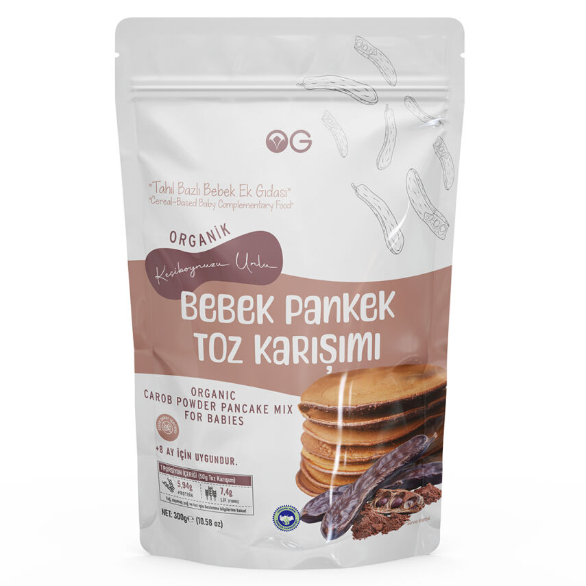 OG Natural Organik Keçiboynuzu Unlu Bebek Pankek Toz Karışımı +8 Ay (300 gr) - 2