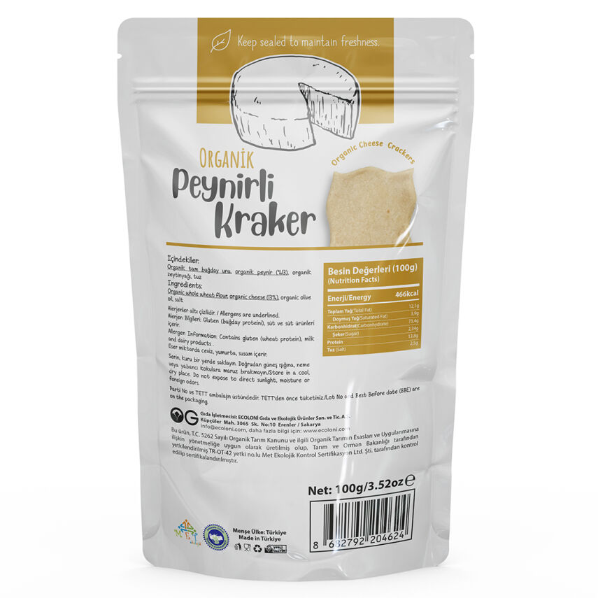 OG Natural Organik Peynirli Kraker (100 gr) - 2