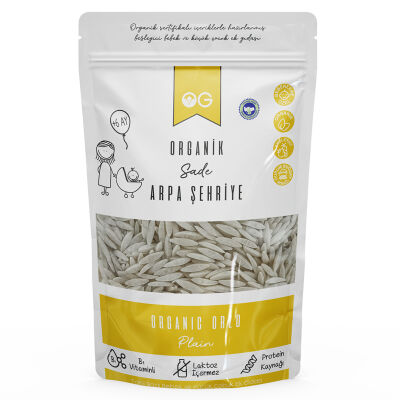 OG Natural Organik Sade Arpa Şehriye (Sütsüz, Yumurtasız) +6 Ay 250 gr