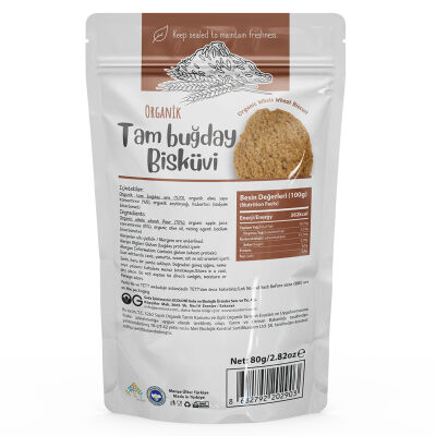 OG Natural Organik Tam Buğday Bisküvi (80gr) (1)