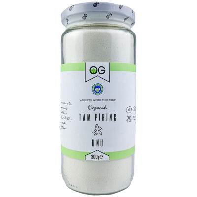 OG Natural Organik Tam Pirinç Unu (300 gr) ve Organik Buğday Ruşeymi (180 gr) 2'li Set (1)