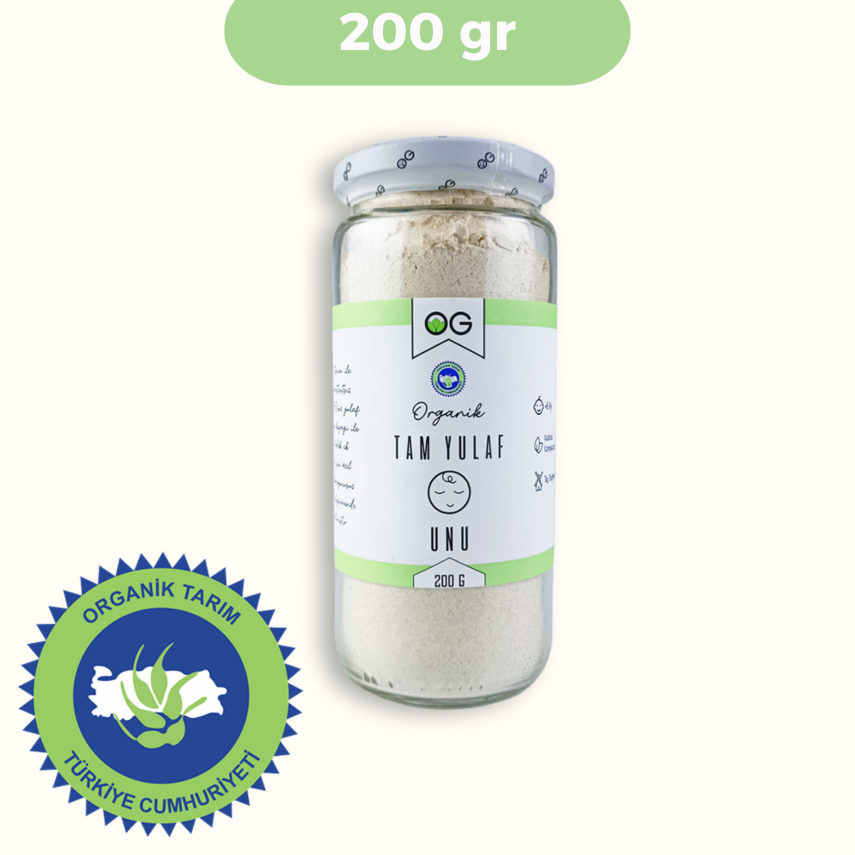 OG Natural Organik Tam Yulaf Unu +6 Ay (200 gr) - 1