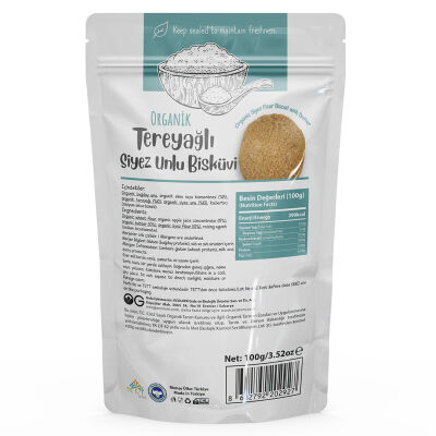 OG Natural Organik Tereyağlı Siyez Unlu Bisküvi (100 gr) (1)