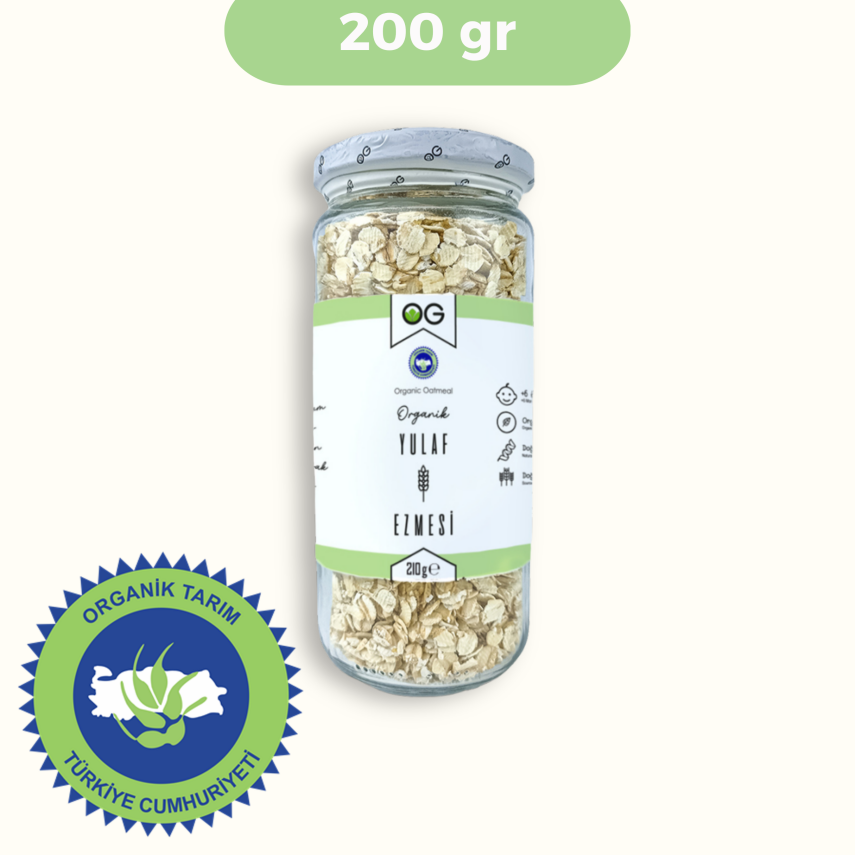 OG Natural Organik Yulaf Ezmesi +6 Ay (210 gr) - 1