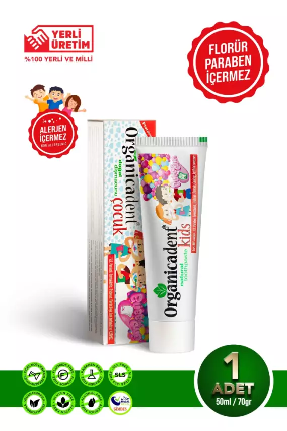 Organicadent Doğal Çocuk Diş Macunu (50 ml) - 1