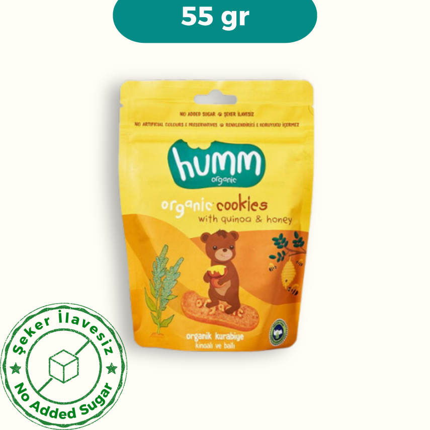 Humm Organik Ballı ve Kinoalı Kurabiye (55 gr) - 1