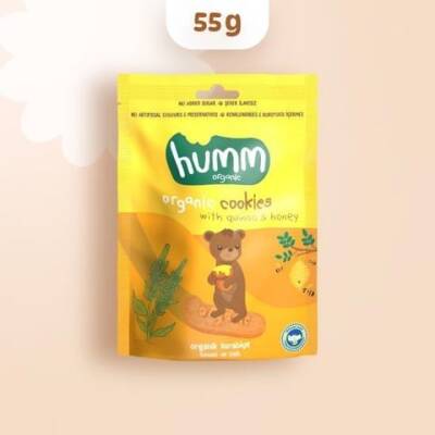 Humm Organik Ballı ve Kinoalı Kurabiye (55 gr) (1)
