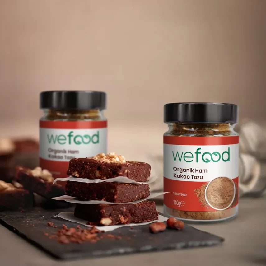 Wefood Organik Ham Kakao Tozu 140 gr | Saf, Besleyici ve Lezzetli - 8