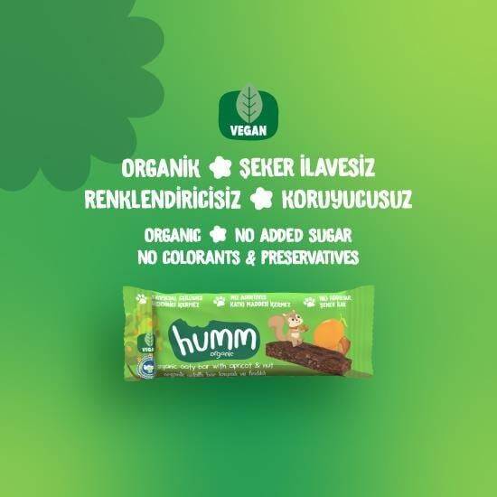 Humm Organik Kayısılı ve Fındıklı Yulaf Bar Vegan (27 gr) - 2